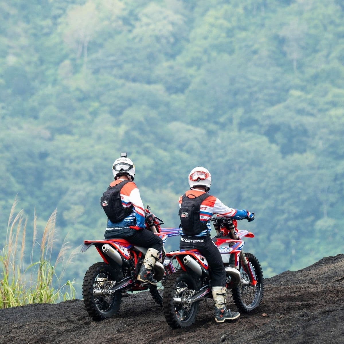 Bali Dirt Bikes At Kintamani Volcano Mountain Bali Dirt Bikes At Kintamani Volcano Mountain